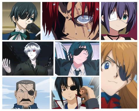 anime characters with eye patches|anime characters without eye patches.